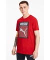 CAMISETA PUMA LOGO TEE LOGO FILL HIGH RISK RED