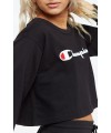 SUDADERA CHAMPION  BASIC CROPTOP BLACK