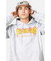 SUDADERA THRASHER FLAME LOGO HOOD GREY