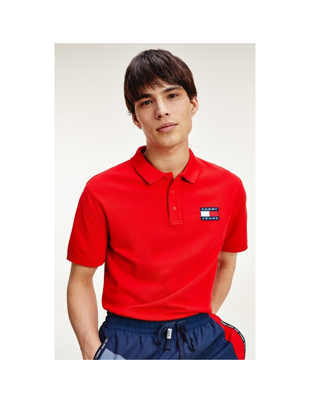 CAMISETA TOMMY JEANS TOMMY BADGE POLO DEEP CRISMON