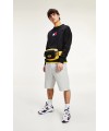 SUDADERA TOMMY JEANS SMALL FLAG CREW BLACK