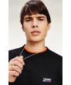 CAMISETA TOMMY JEANS WASHED CORP LOGO TEE BLACK