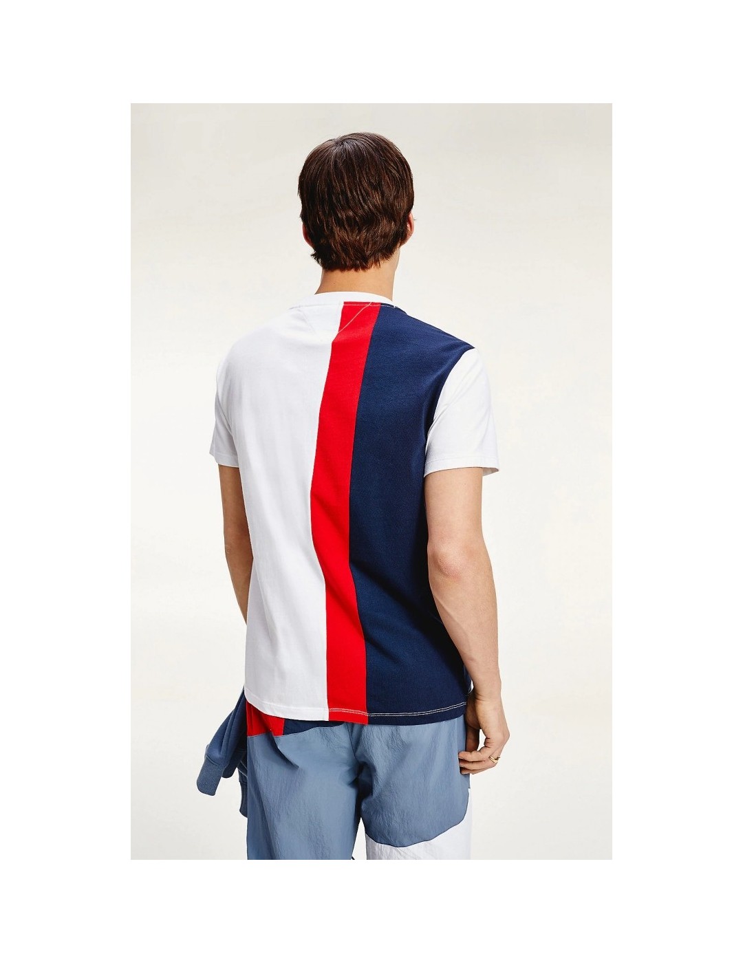 CAMISETA TOMMY JEANS COLORBLOCK VERTICAL TEE WHITE