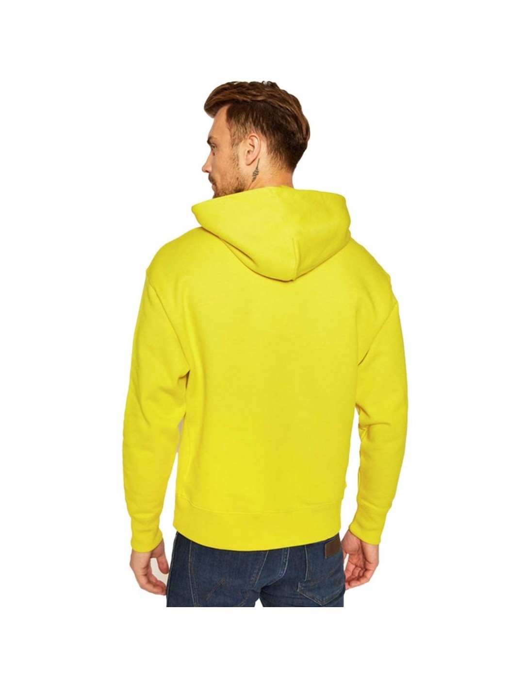 SUDADERA TOMMY JEANS SMALL FLAG HOODIE YELLOW