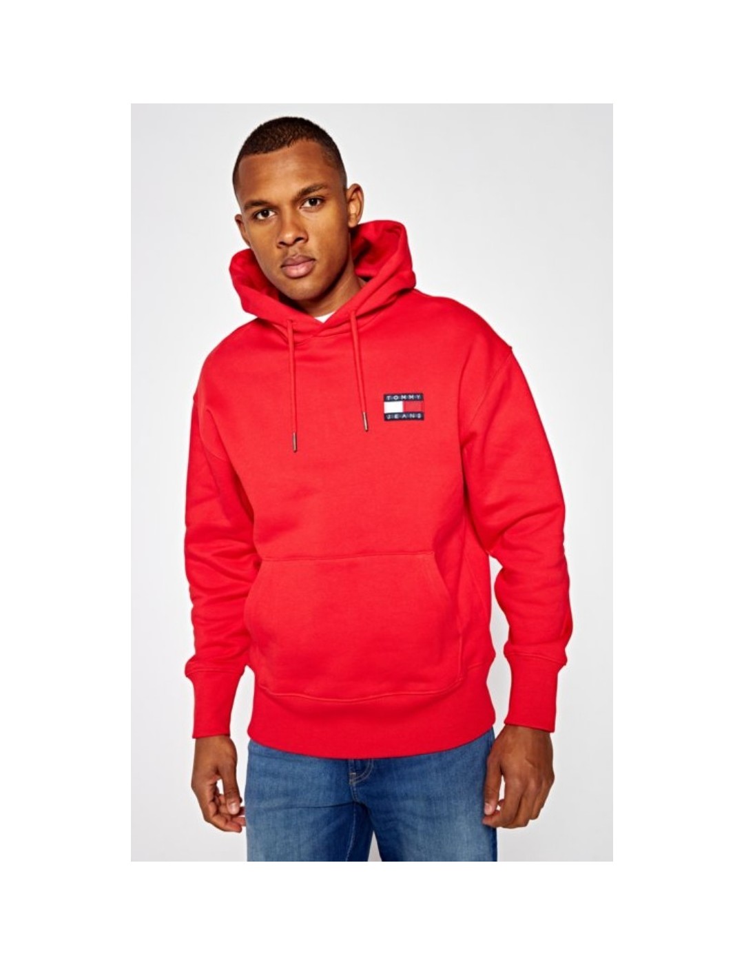 SUDADERA TOMMY JEANS TOMMY BADGE HOODIE RED