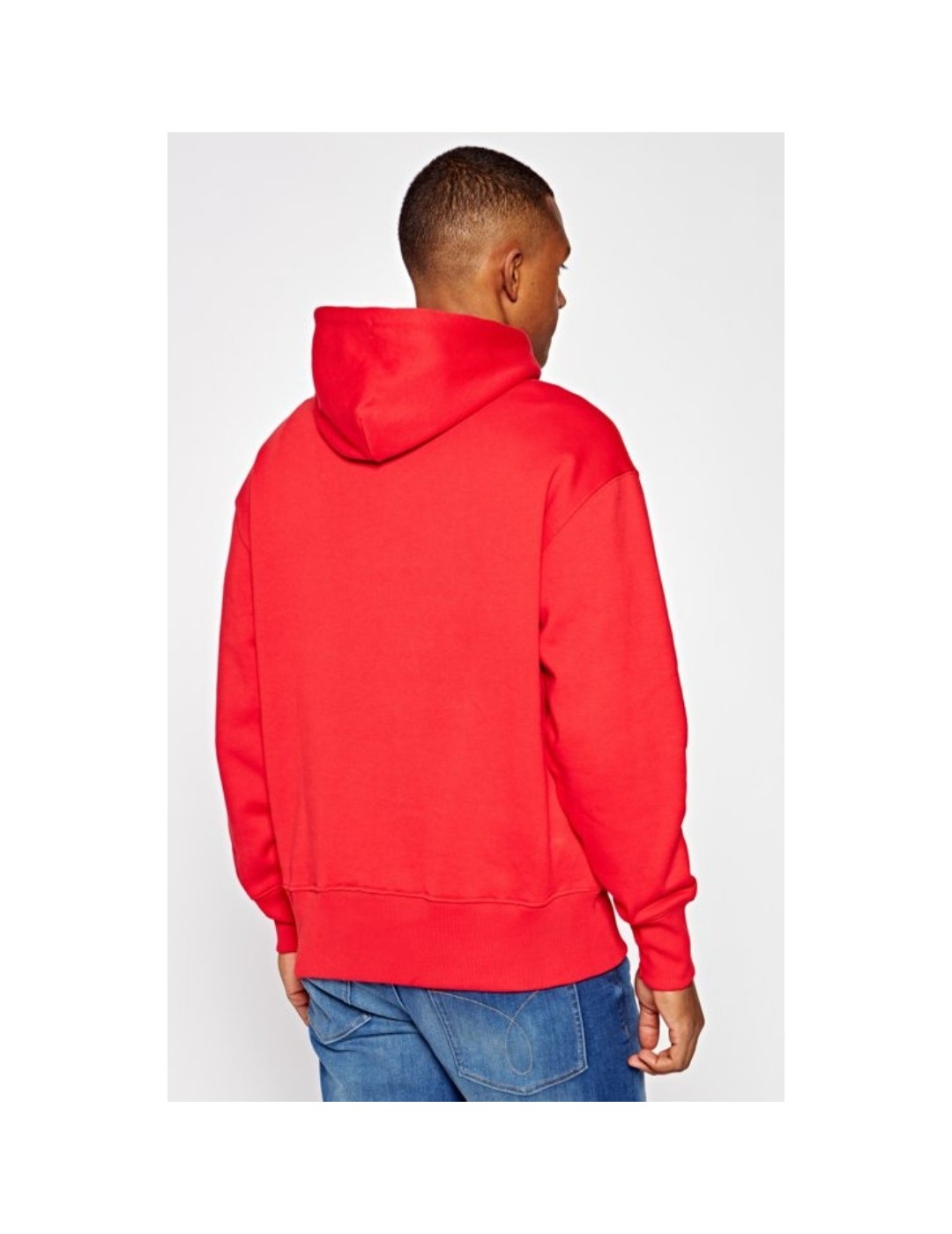 SUDADERA TOMMY JEANS TOMMY BADGE HOODIE RED