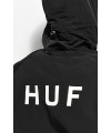 CAZADORA HUF ESSENTIALS ZIP STANDARD SHELL BLACK