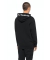 SUDADERA HUF ESSENTIALS BOX LOGO BLACK