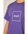 CAMISETA HUF ESSENTIALS BOX LOGO TEE PURPLE