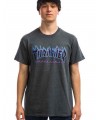 CAMISETA THRASHER FLAME LOGO TEE DARK HEATHER