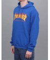 SUDADERA THRASHER FLAME LOGO HOOD ROYAL
