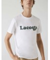 CAMISETA LACOSTE LOGO COCODRILO BLANCO