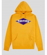 SUDADERA THRASHER DIAMOND LOGO HOOD GOLD