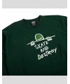SUDADERA THRASHER GONZ SAD LOGO CREW GREEN