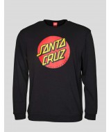 SUDADERA SANTA CRUZ CLASSIC DOT CREW BLACK