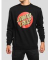 SUDADERA SANTA CRUZ CLASSIC DOT CREW BLACK