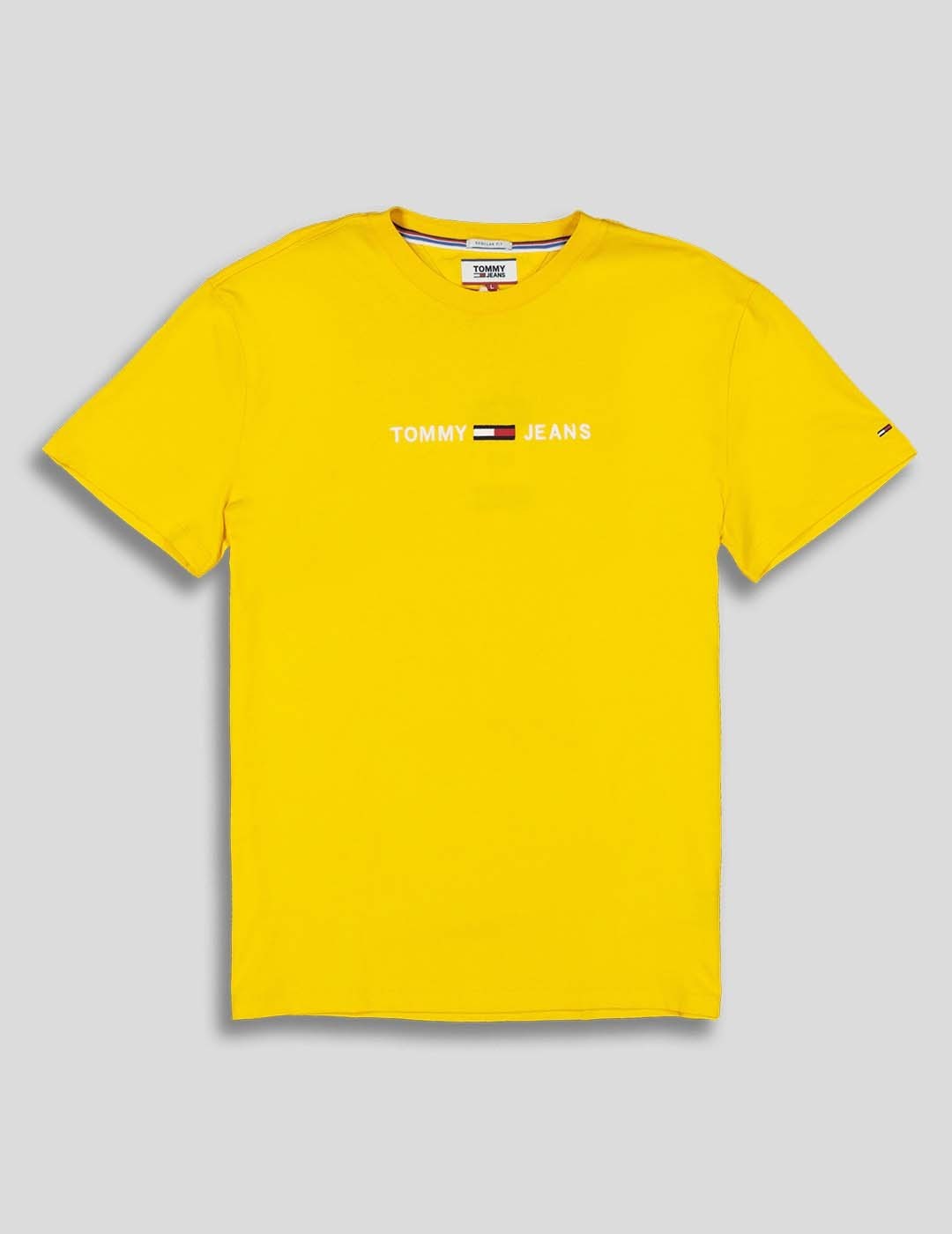 CAMISETA TOMMY JEANS STRAIGHT LOGO TEE VALLELY YELLOW