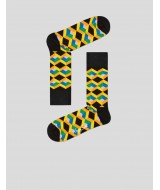CALCETINES HAPPY SOCKS OPTIC SQUARE SOCKS BLACK