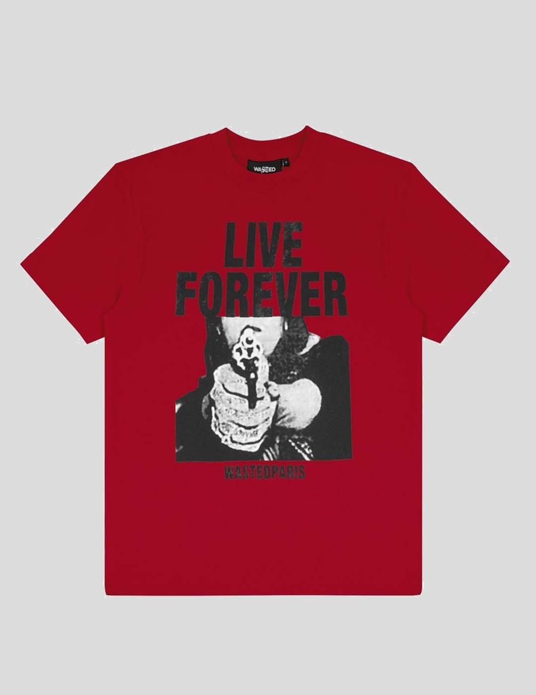 CAMISETA WASTED PARIS FOREVER RED TEE RED
