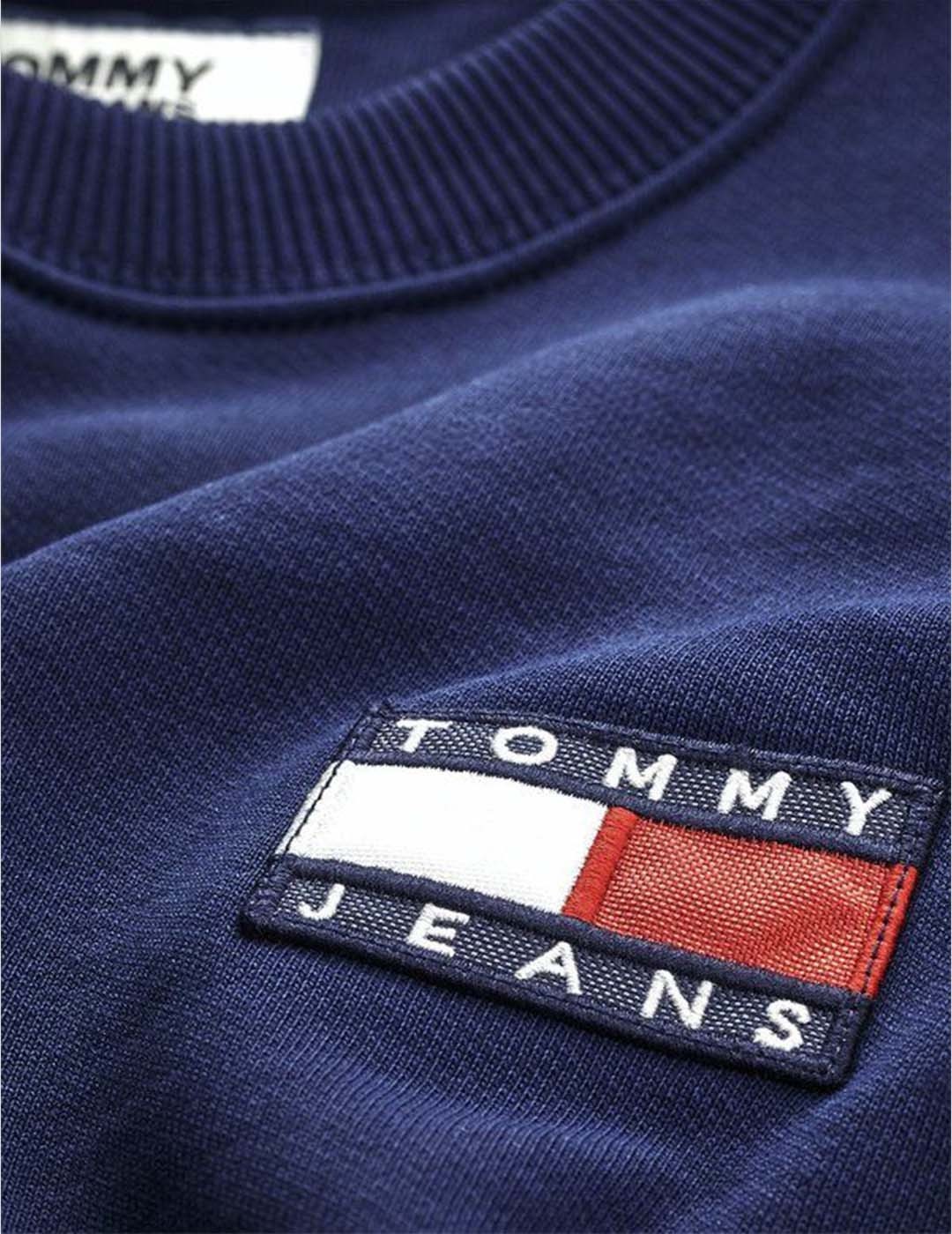 SUDADERA TOMMY JEANS TOMMY BADGE CREW NAVY