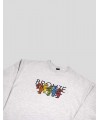 SUDADERA BRONZE 56K BOLT BOYS EMBROIDERED CREW ASH GREY